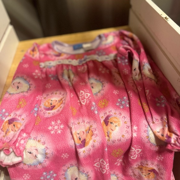 Disney Frozen Fleece Night gown pajamas size 4 toddler - Picture 6 of 7